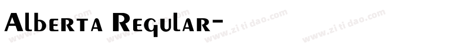 Alberta Regular字体转换